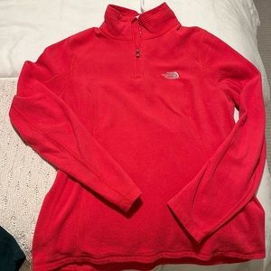 The North Face 1/4 Zip Fleece Pullover Sweater sz M